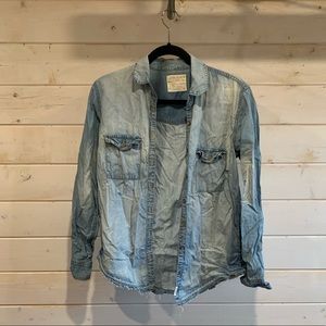 Garage | Light Denim Button Up Long Sleeve